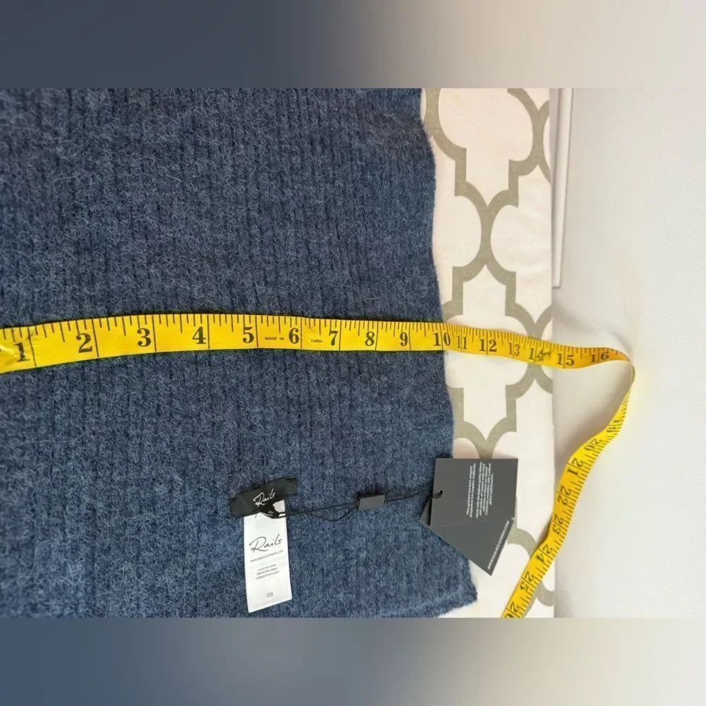 rails heather blue wool blend scarf NWT - Picture 3 of 5